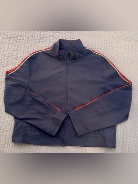 wild fable Dark Purple Jacket with Red and Cream Stripe Detail